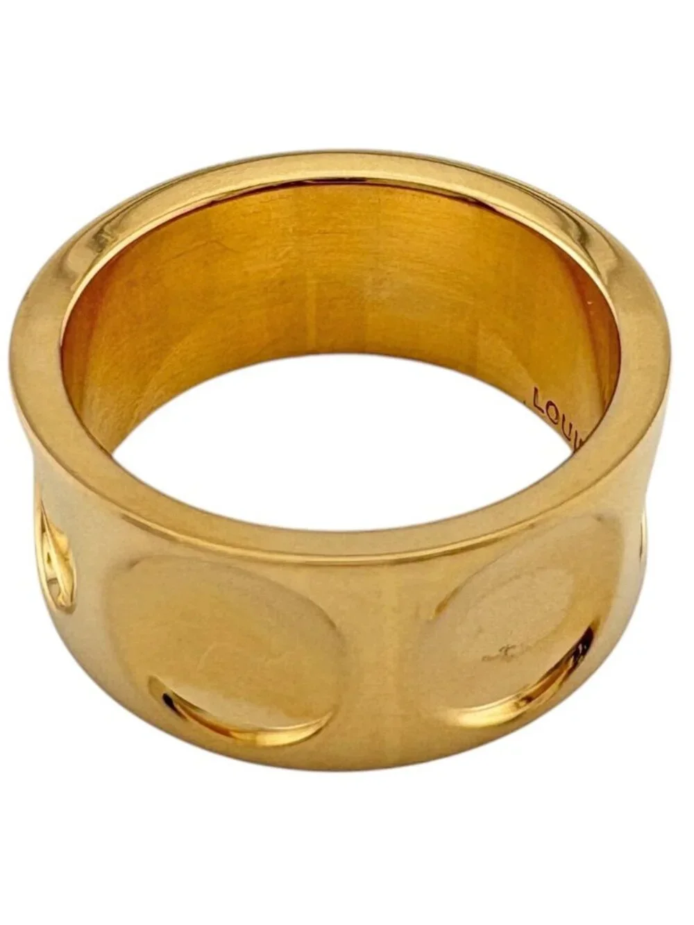 Louis Vuitton Grand Bague Empreinte Ring 18k Gold